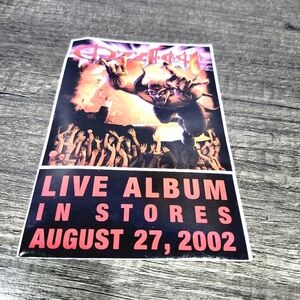OZZY OSBOURNE Rob Zombie SYSTEM OF A DOWN PROMO Vinyl STICKER 4x6 2002